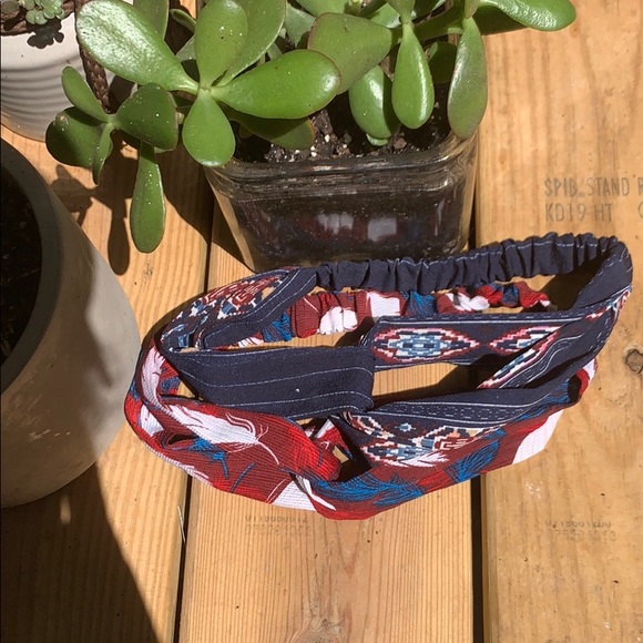 Bandeau headbands (two) w/ elastic - Picture 2 of 2